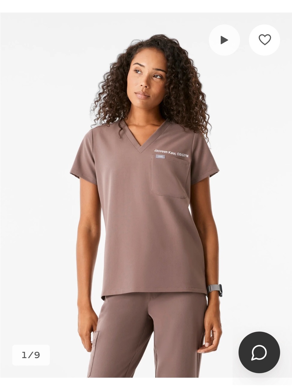 ISO!!! FIGS Smokey Taupe Catarina in XS or XXS!